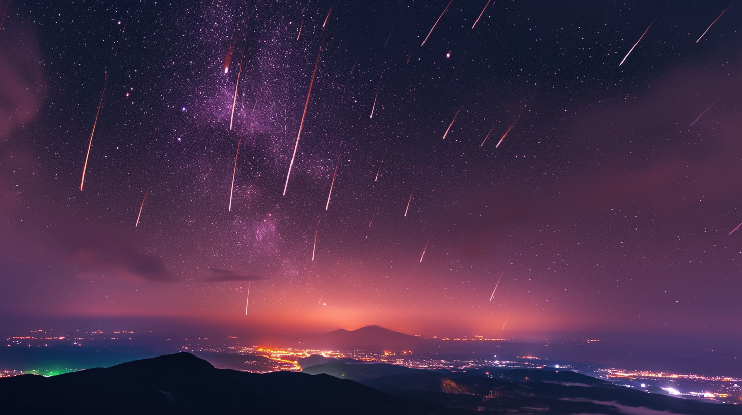 北海道　流れ星とオーロラが一緒に見えた
